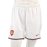 Nike Arsenal Home Junior Shorts 2008 2010 White 11-12 (LB)