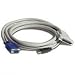 APC - Video / USB cable - DB-25 (F) - 4 PIN USB Type A, HD-15 - 3.7 m
