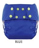 Blueberry One Size Deluxe Pocket Diapers - Snaps - Blue