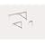 No. 6 Wall Bracket White 6IN for Manual Screen Up To 75LB