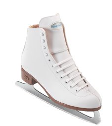 Riedell 12 White Ribbon Girls Figure Skates