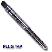 Hanson (HAN1448) High Carbon Steel Machine Screw Fractional Plug Tap 9/16-12 NC