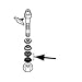 Pearl NP-210/2 Rubber Hi-Hat Clutch Washer Pair