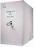 UTP, Cat6, 500 Mhz, Solid, PVC, 1000', Grey, 24AWG, Evernew *