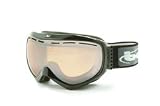 Bolle Quasar Ski Goggles - Shiny Black Frame & Polarized Vermillon Lens