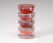 Erth Mineral Makeup 4 Piece Blusher Sample Kit. Colours include:- Bloom, Petal, Primrose, Plum + Luxury Baby Kabuki Brush