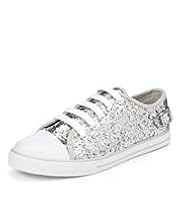 Buckle Glitter Trainers