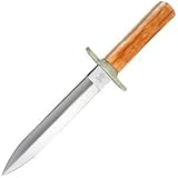 Buck Custom Dagger, Giraffe Bone Handle, Leather Sheath