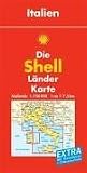  : Shell L&auml;nderkarte Italien. 1 : 750 000: Mit Ortsverzeichnis und Reisef&uuml;hrer