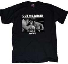 Rocky Balboa Cut Me Mick Photo Black T-shirt Tee