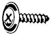 #8X5/8 Trim Screw-Chrome (100 count)