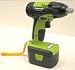 Kawasaki 840062 Green 14.4-Volt Cordless  1/2-Inch Impact Wrench