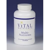 Vital Nutrients Multi-Nutrients no Iron or Iodine 180 Capsules