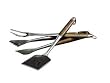 Outset QL00 Curtis Lloyd 3-Piece Barbecue Tool Set