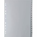 Produkt-Bild: 5star Register A4 PP 1-20 grau
