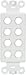 DECORA TYPE INSERT EIGHT HOLE WHITE