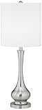Possini Euro Design Satin Steel Slim Gourd Table Lamp