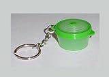 Tupperware Stuffables Container Keychain (Green) Pill Container