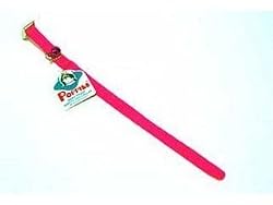 Hamilton 10" x 3/8" Snag-Proof Braided Nylon Safety Cat Collar, Hot Pink