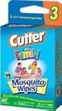 Cutter All Family 6x7 in DEET Mosquito Wipes Convenience Pack, 3pcs/pack x 4 pack
