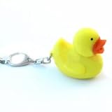 Duck keyring with LED light and sound