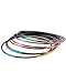 Set of Eight Multi-Colored Bangles