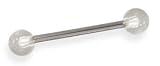 Clear Balls Tongue Barbell