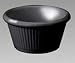 2-1/2 Oz. Black, Fluted Melamine Ramekins: Dozen, 12 per bag, 12/BAG