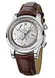 Jaeger-LeCoultre Q1528420 Master Control Silver Dial Leather Men's Automatic Two Time Zones, Power Reserve Watch