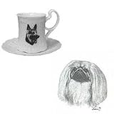 Pekingese Cup and Saucer, Porcelain by Rosalinde