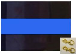 FlagCenter - Thin Blue Line 3 x 5 Foot Flag with Brass Snaphooks