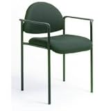 Boss Fabric Stackable Chair With Arms - B9501 - Blue