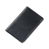 Regal Leather Business Card Wallet, 4-1/4 x 3, Black SAM81220