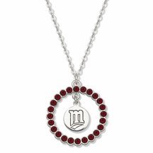 Minnesota Twins Spirit Crystal Logo Wreath Necklace