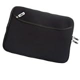 Zoom Produkt-Bild: XiRRiX Premium Netbook, PAD, eBook Tasche Neopren Universal mit zus&auml;tzlichem Fach - bis 25,9 cm (10,2 Zoll) - schwarz