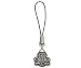 Celtic Designed Cell Phone Charm with Mobile Strap - Pewter - 0.75'' Height