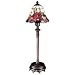 Dale Tiffany 8867/092 Peony Buffet Table Lamp, Antique Bronze and Art Glass Shade