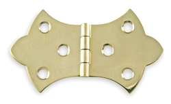 Battalion 1XMG3 Utility Hinge, Brass, 3 Hole, PK 2