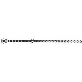 Cable Ties Nylon Black Reusable 8In Bg/100