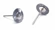 MOUNTED STRAIGHT STEEL BRUSH 3/4" DIAMETER 3/32" MANDREL BOX OF 12