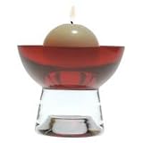 Dartington Blaze Bowl Candleholder 4 in - LG2300-RD/LG2300/RD