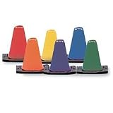 (Price/pack)Color My Class 6inch Game Cones Set of 6 , Boundary Markers, Game Cone, Cones, PE