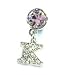 【tt-jewel】大人気 ☆ ゆらゆら揺れる♪ ★イニシャル スマホピアス★　『 スマートフォン &  アイフォーン イヤホンジャック用ピアス ♪SWAROVSKI  & 携帯アクセサリー ☆ ipad & iphone 』【K】