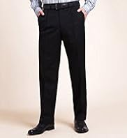 Big Tall Collezione Pure Wool Single Pleat Trousers