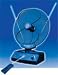 UHF/VHF/FM Rotating Indoor Antenna w/ Super Booster & Remote Control