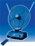 UHF/VHF/FM Rotating Indoor Antenna w/ Super Booster & Remote Control