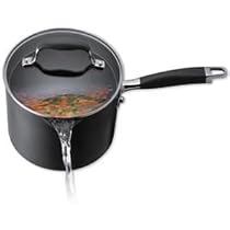 Anolon Advanced 3-1/2-Quart Covered Straining Saucepan