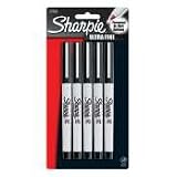 Sharpie Permanent Marker, Ultra Fine Point, 5/PK, Assorted (SAN37675) Category: Art Markers