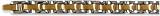 Mens Gold Ingot Stainless Steel Bracelet