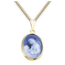 Angel and Child Genuine Agate Cameo Pendant by Fred Meyer Jewelers
